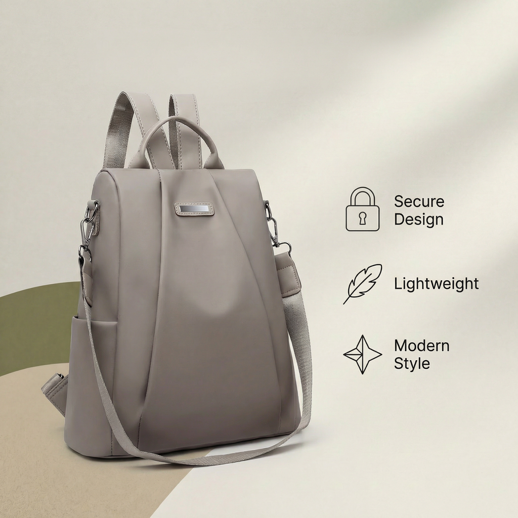 Adventrove™ Luna Pack – Secure. Sleek. Travel Ready.