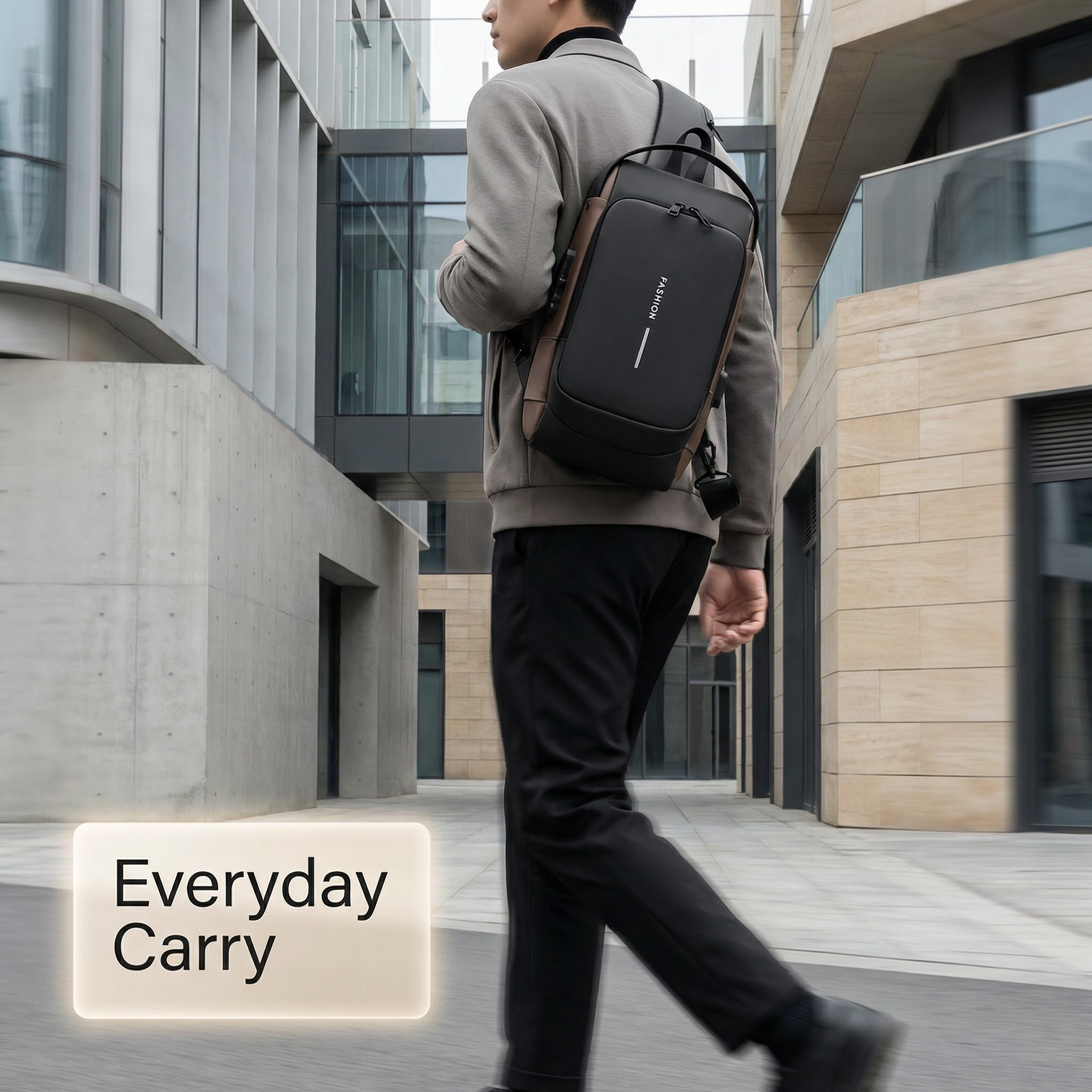 Adventrove™ Metro Sling – Minimal crossbody sling for everyday urban travel.