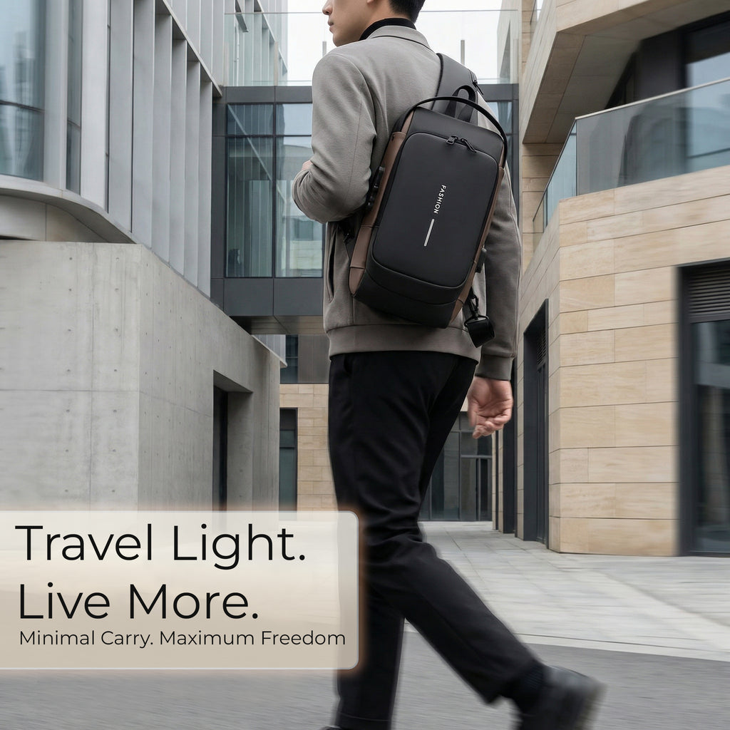 Adventrove™ Metro Sling – Minimal Carry For Urban Travel