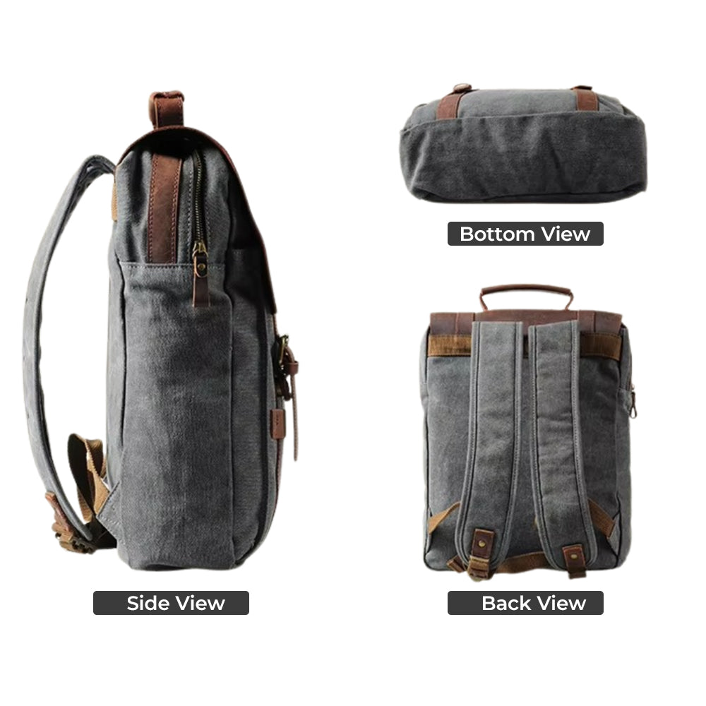 Adventrove™ Nomad Canvas Pack – Rugged everyday backpack for modern explorers.