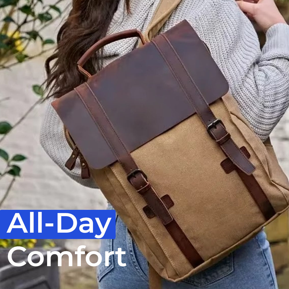 Adventrove™ Nomad Canvas Pack – Rugged everyday backpack for modern explorers.