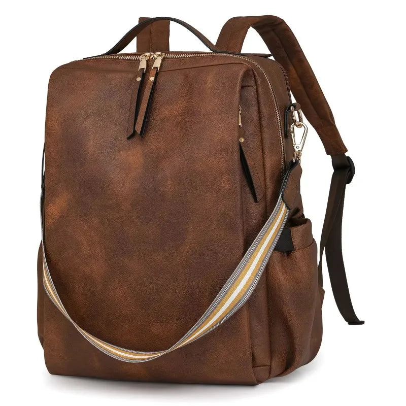 Women's Genuine Leather Retro Backpack
