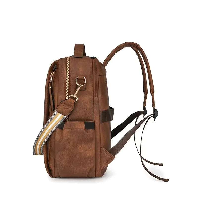 Women's Genuine Leather Retro Backpack