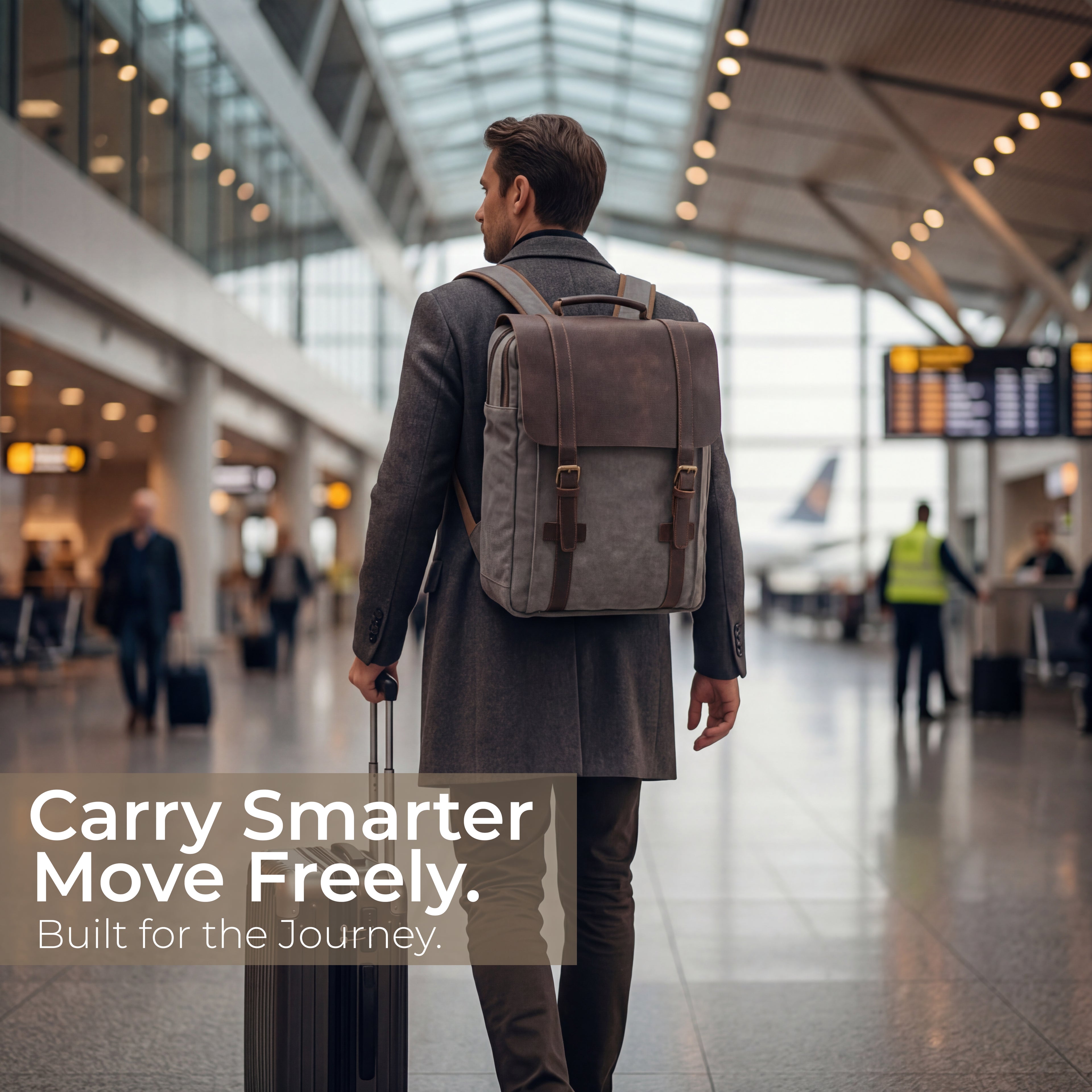 Adventrove™ Nomad Canvas Pack – Rugged everyday backpack for modern explorers.