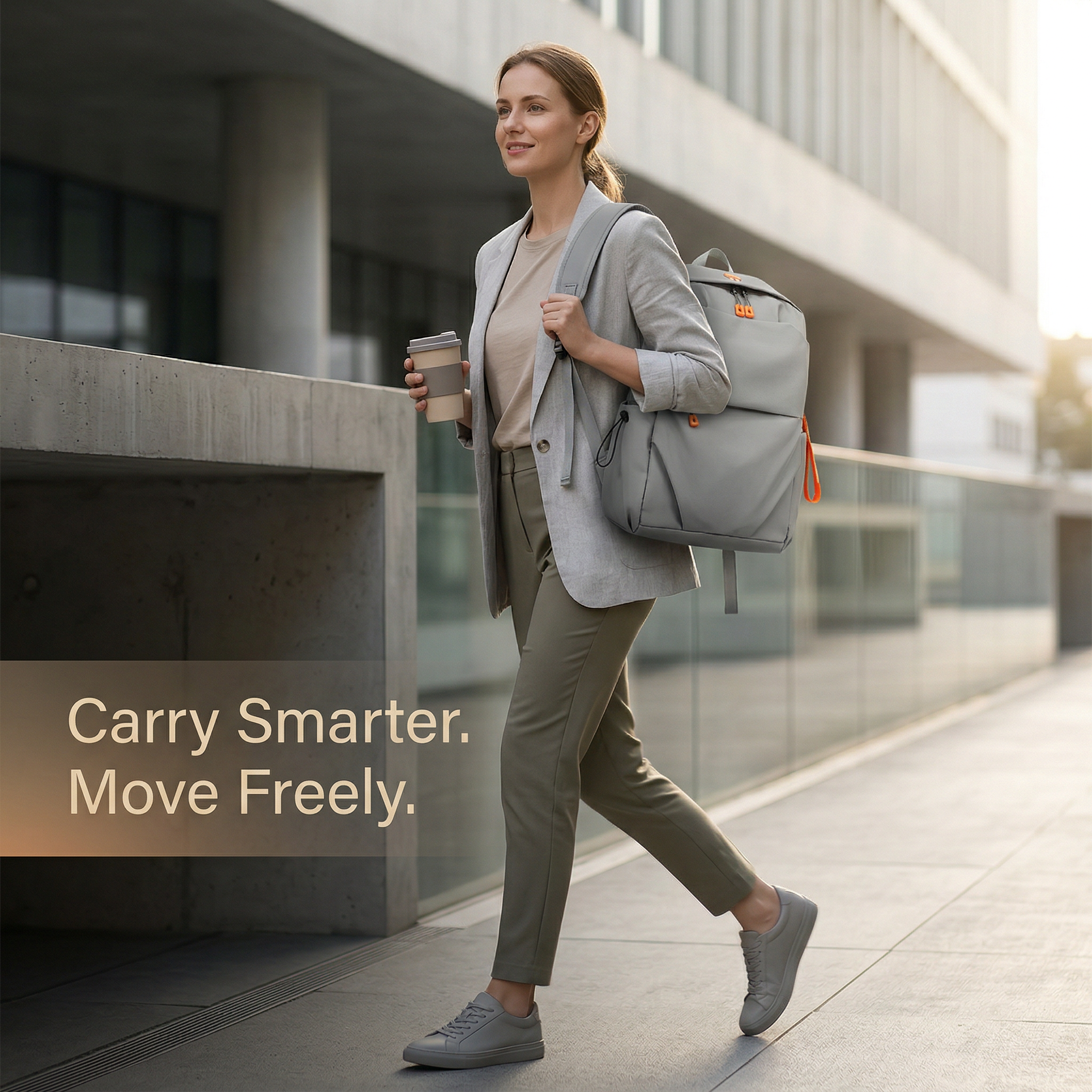 Adventrove™ Voyager Pro Pack – Professional	travel backpack built for mobility.