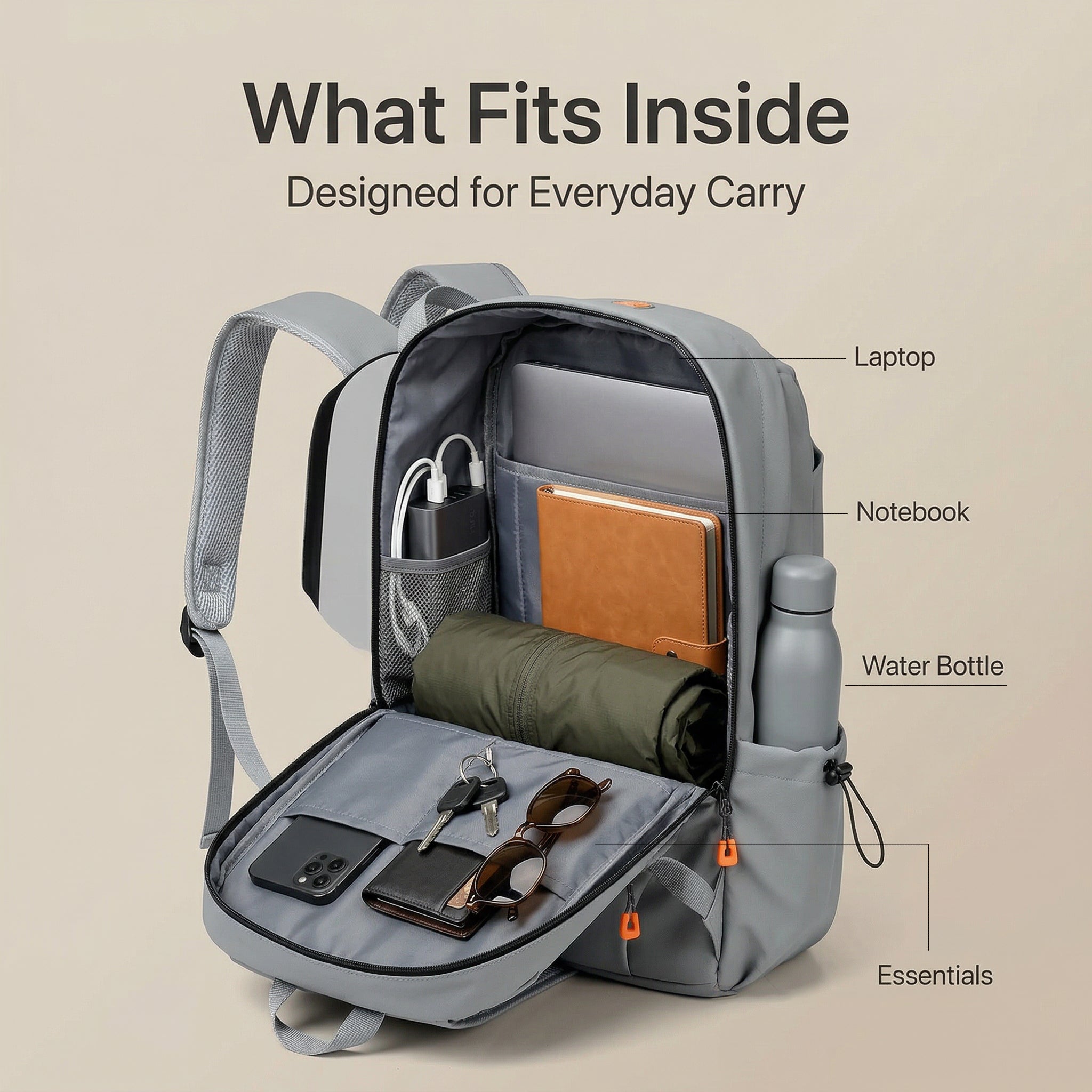 Adventrove™ Voyager Pro Pack – Professional	travel backpack built for mobility.